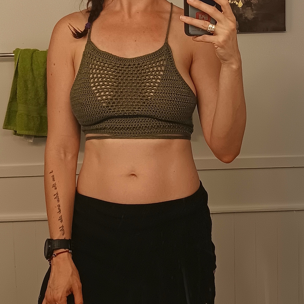 Handmade Crochet Halter Top - Picture 4 of 4